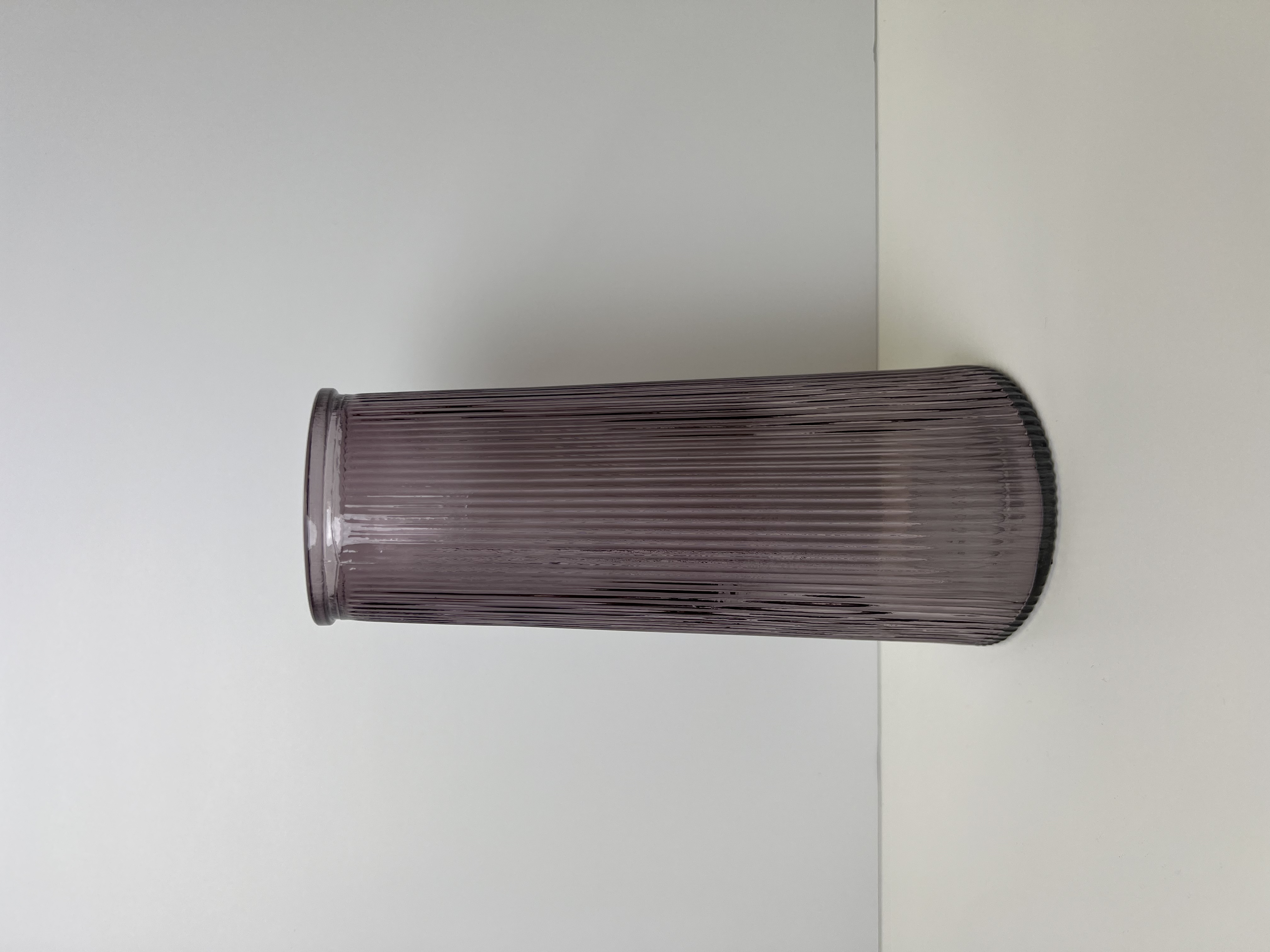 Amethyst Tall Ribbed Vase detail page